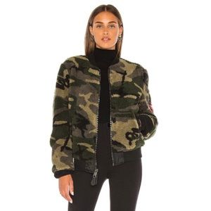 Alpha Industries Camo Sherpa Bomber Jacket